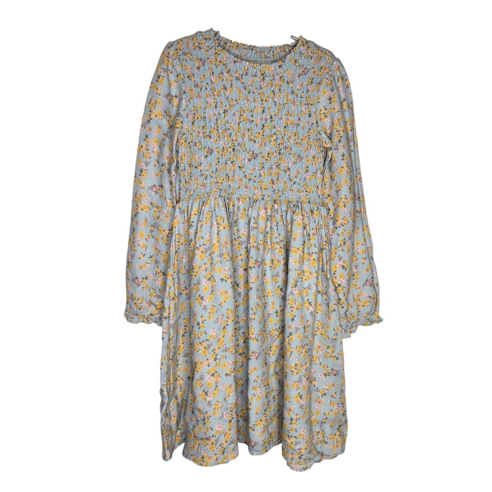 NWOT Biscotti Girl Floral Smocked Dress Spring Easter Cottage Pastels 7